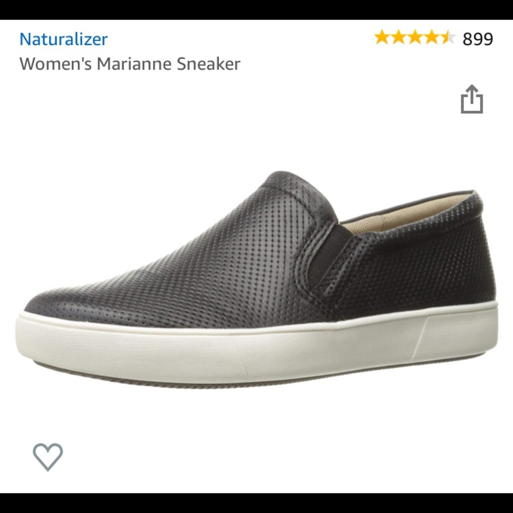 black Naturalizer slip on sneakers 6.5 - 7 NARROW